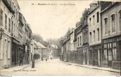 Hesdin - La Rue d'Arras - CPA