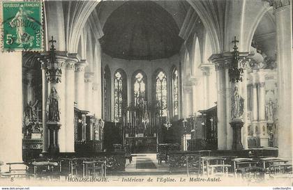 / CPA FRANCE 59 "Hondshoote, intérieur de l'église"