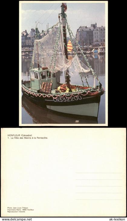 CPA Honfleur Fête des Marins im Hafen von Honfleur 1970