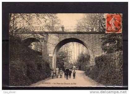 80 HORNOY LE BOURG Pont du Chemin de Fer, animée, ed ?, 1913