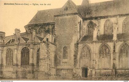 CPA Houdan Seine et Oise Eglise vue de cote