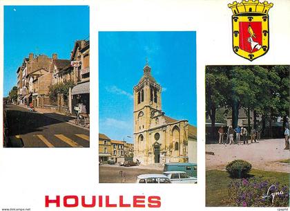 CPM Houilles (Yvelines) Avenue Charles de Gaulle l'Eglise