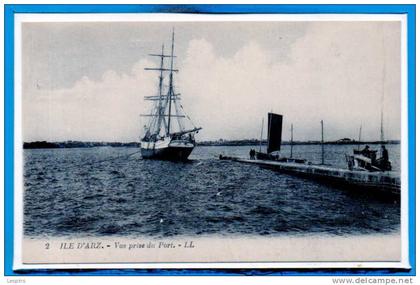 56 - ILE D'ARZ -- Vue prise du Port