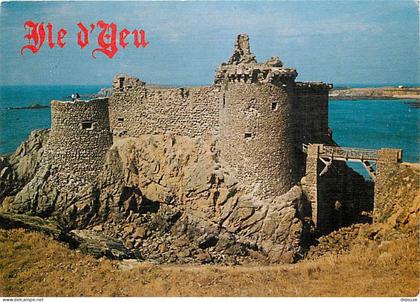 Carte Postale - 85 - Ile d'Yeu - Le vieux Château - Flamme Postale de l'Ile d'Yeu - CPM - Voir Scans Recto-Verso - Posca
