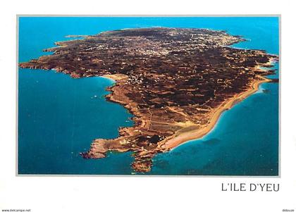 Carte Postale - 85 - Ile d'Yeu - Vue Générale aérienne - Flamme Postale de l'Ile d'Yeu - CPM - Voir Scans Recto-Verso -