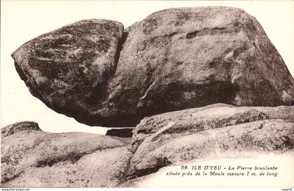 CPA Ile d'Yeu La Pierre branlante