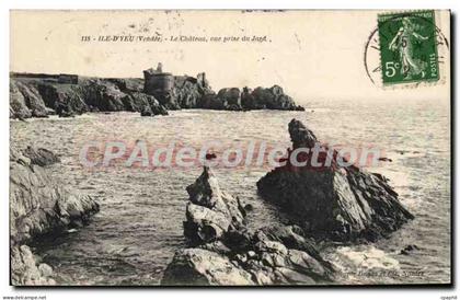 CPA Ile D'Yeu Le Chateau Vue Prise Du Jard