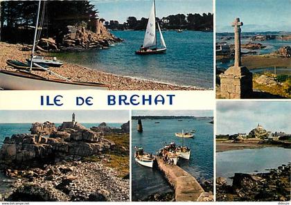 22 - Ile de Bréhat - Multivues - Flamme Postale de Bréhat - CPM - Voir Scans Recto-Verso