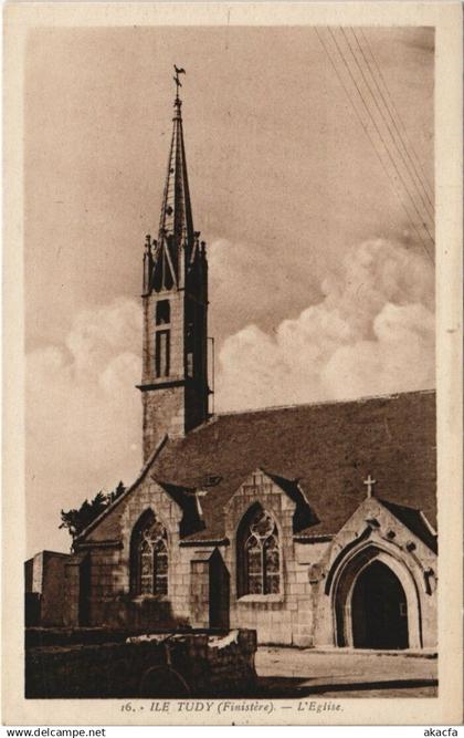 CPA Ile TUDY - L'église (143182)