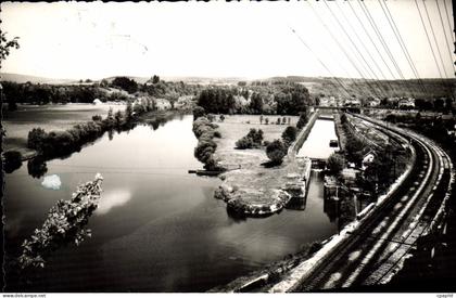 CPA L'Isle Sur Le Doubs Junction Du Canal Et Du Doubs