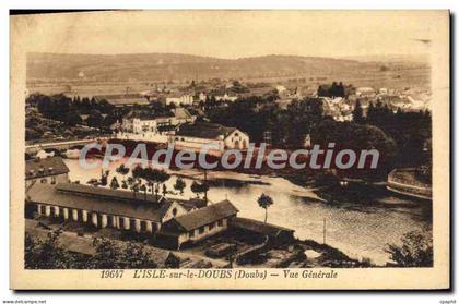 CPA L'Isle Sur Le Doubs Vue Generale