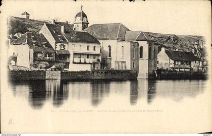 CPM L'isle sur le Doubs La rive droite du Doubs en aval du grand pont