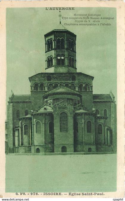 CPA L'Auvergne Issoire Eglise Saint Paul