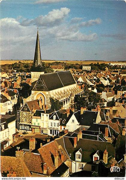 Carte Postale - 36 - Issoudun - L'Eglise Saint-Cyr - Vue Générale - Flamme Postale de Issoudun - CPM - Voir Scans Recto-