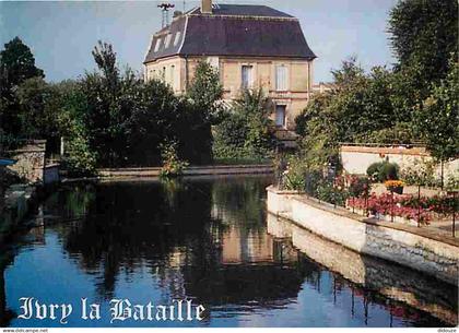 27 - Ivry la Bataille - L'Eure tranquille dans Ivry la Bataille - Fleurs - CPM - Voir Scans Recto-Verso