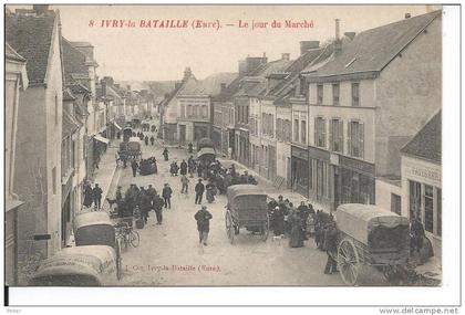 IVRY LA BATAILLE - Le jour du Marché