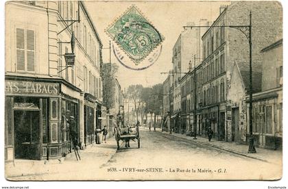 CPA - Carte Postale - France - Ivry sur Seine - La Rue de la Mairie ( I11050)
