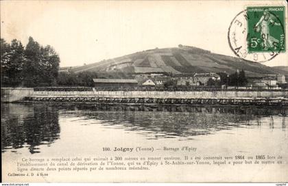 CPA Joigny Barrage d'Epizy