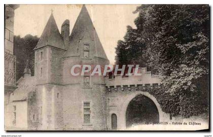 CPA Josselin Entree du Chateau