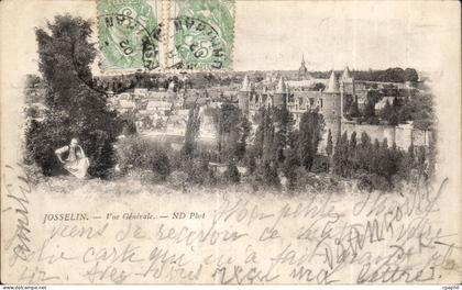 CPA Josselin Vue Generale