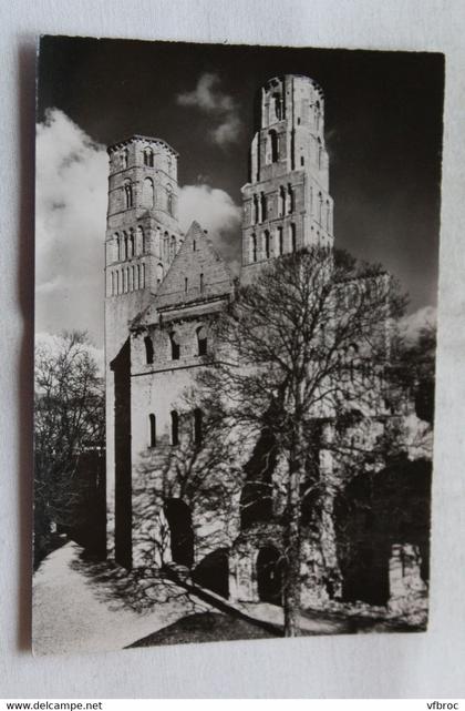 Cpm, Jumièges, ruines de l'abbaye, façade occidentale, Seine maritime 76