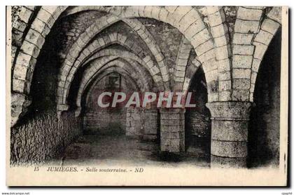 Jumieges CPA Salle souterraine