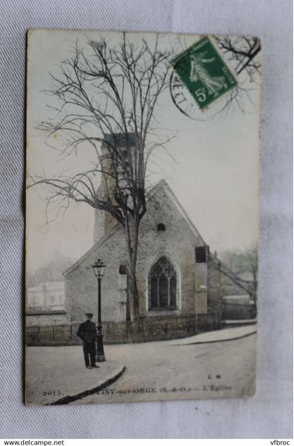 AA282, Cpa 1912, Juvisy sur Orge, l'église, Essonne 91