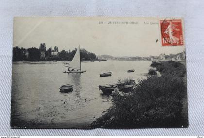 Cpa 1913, Juvisy sur Orge, les quais, Essonne 91