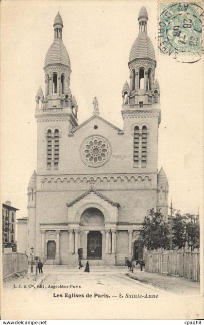 CPA Les Eglises de Paris Sainte Anne