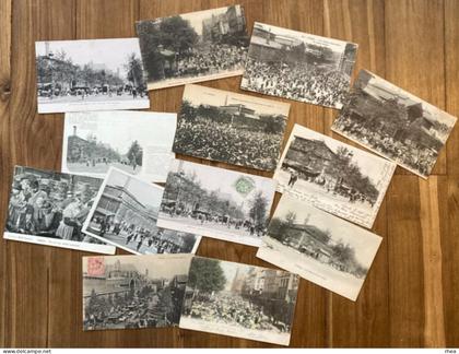 75 - PARIS - Lot de 13 Cartes Postales - Les Halles de Paris - 1er arrondissement