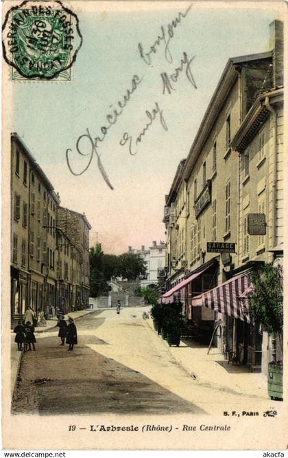 CPA AK L'ARBRESLE - Rue Centrale (451149)