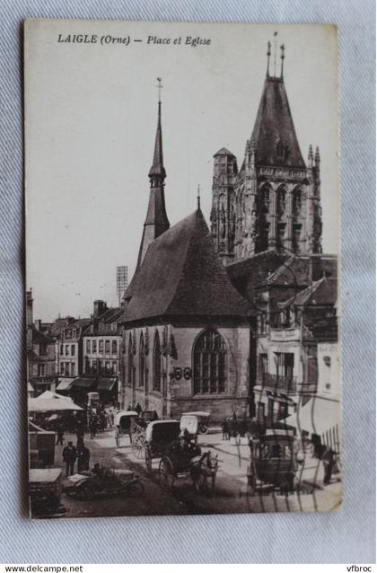 AA942, Laigle, L'Aigle, place et église, Orne 61
