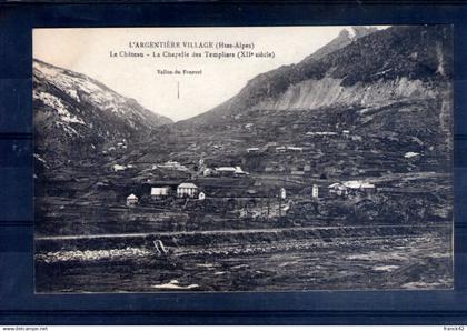 05. l'argentiere village. le château. la chapelle des templiers
