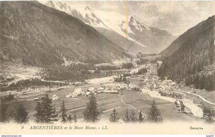 CPA Argentieres et le Mont Blanc