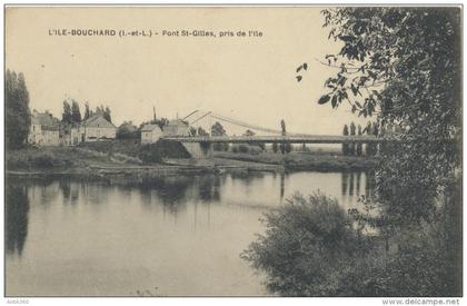 CPA 37 L´ILE BOUCHARD - Pont Saint Gilles, pris de l'île