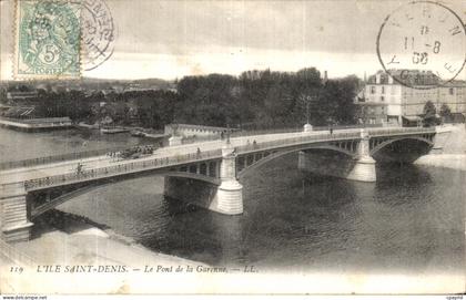 CPA L Ile Saint Denis Le Pont De La Garenne