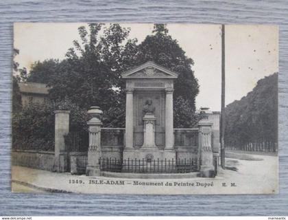 cpa L'Isle Adam(95)monument du peintre Dupré
