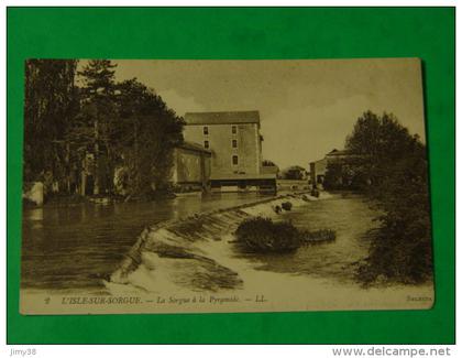 VAUCLUSE-L'ISLE SUR SORGUE-2-LA SORGUE A LA PYRAMIDE-LL