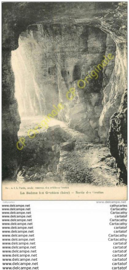 38.  LA BALME LES GROTTES .  Sortie des Grottes .
