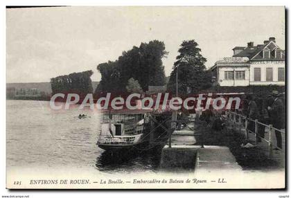 CPA La Bouille Embarcadere Du Bateau De Rouen