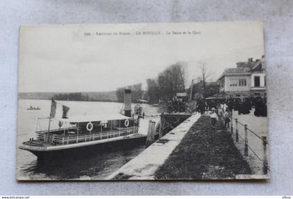 La Bouille, la Seine et le quai, Seine Maritime 76