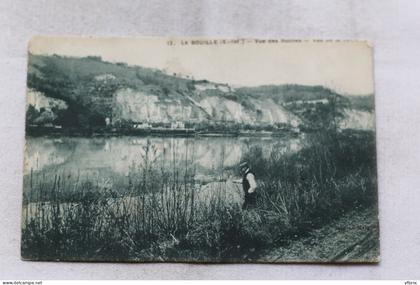 La Bouille, vue des Roches, pêche, Seine Maritime 76