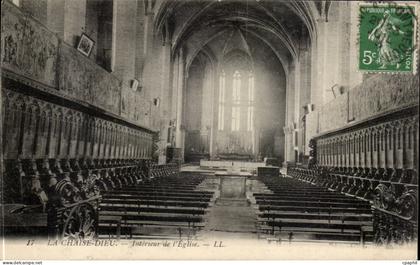 CPA La Chaise Dieu Interieur de l'eglise