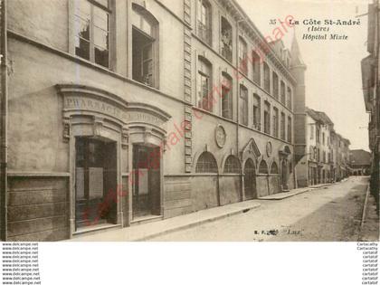 38.  LA COTE SAINT-ANDRE .  Hôpital Mixte .