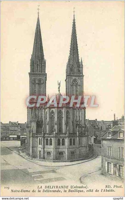 CPA La Delivrande Calvados Notre Dame de la Delivrande la Basilique cote de l'Abside