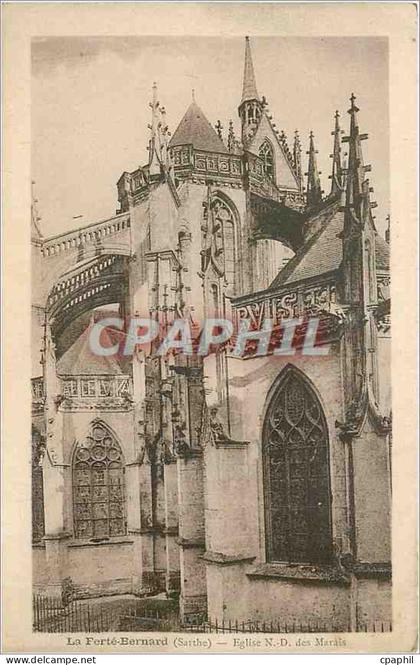 CPA La Ferte-Bernard Sarthe Eglise Notre-Dame des Marais