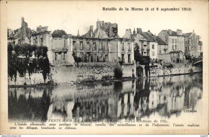 La Ferte sous Jouarre CPA le chateau de l'ile