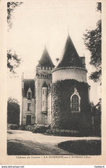 LA GUERCHE SUR L'AUBOIS : CHATEAU DU GRAVIER