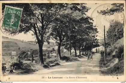 CPA La Louvesc La Route d'Annonay