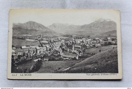 Cpa 1946, La Mure, vue générale de l'Obiou, Isère 38
